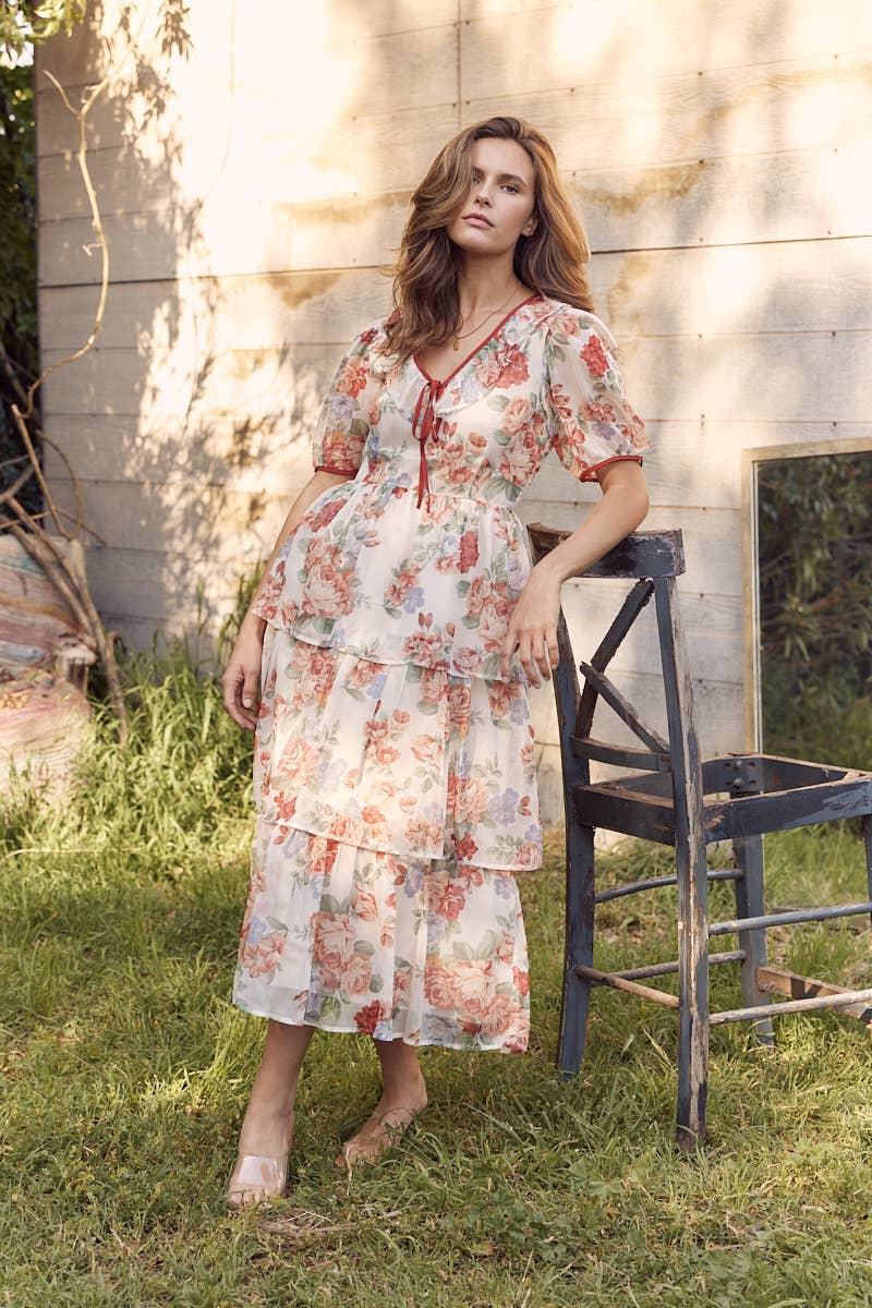 Victorian Floral Dress