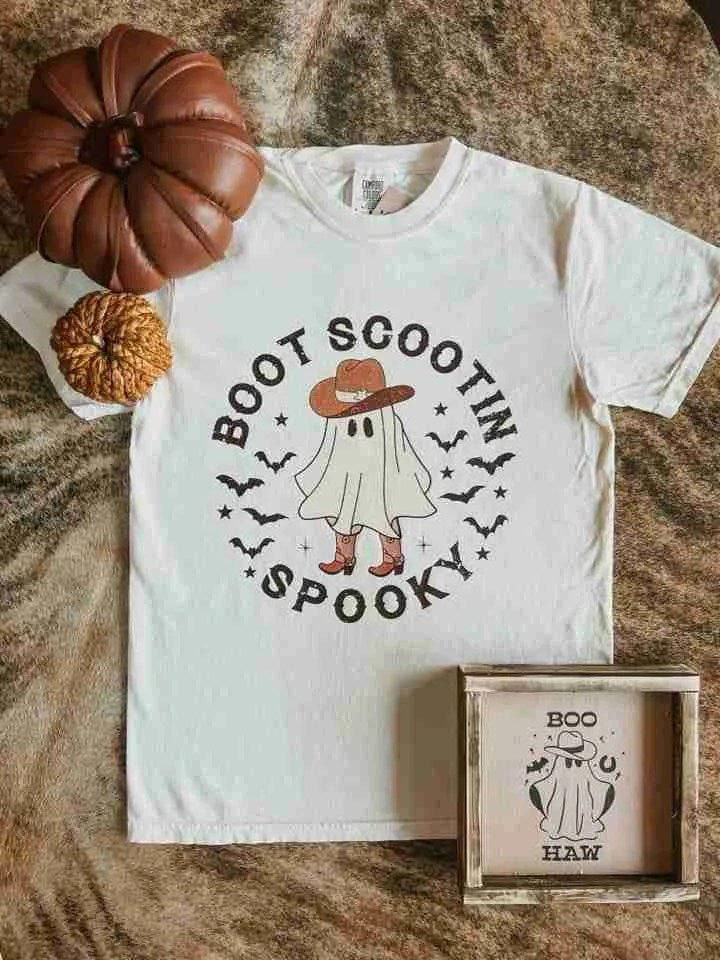 Boot Scootin Ghost Adult Tee