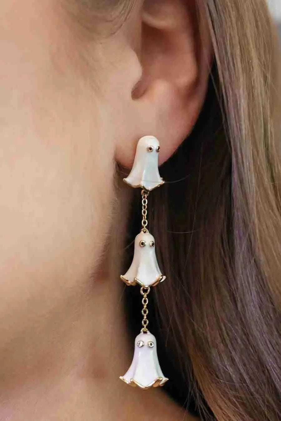 Ghoul Friend Ghost Earrings from Jess Lea